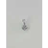 Rodyum Zirkon Taşlı Çelik Göbek - Pg0049