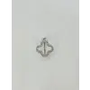 Rodyum Zirkon Taşlı Çelik Göbek Bar Uzunluğu : 13 Mm / Bar Kalınlığı 1.41 Mm /  - Pg0119