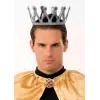 Gümüş Renk Çocuk Ve Yetişkin Uyumlu Kral Tacı