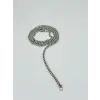 Rodyum Çelik Erkek Kolye 60 Cm - Ekl0038