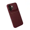 Huawei Honor 600 Auto Focus Karbon Kapak - Bordo