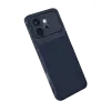 Huawei Honor 600 Auto Focus Karbon Kapak - Lacivert
