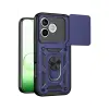 Huawei Honor 600 Lite Pars Lens Yüzüklü Silikon - Lacivert