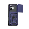Huawei Honor 600 Lite Pars Lens Yüzüklü Silikon - Lacivert