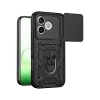 Huawei Honor 600 Lite Pars Lens Yüzüklü Silikon - Siyah