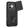 Huawei Honor 600 Lite Pars Lens Yüzüklü Silikon - Siyah