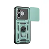 Huawei Honor 600 Lite Pars Lens Yüzüklü Silikon - Yeşil