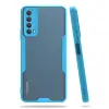 Huawei P Smart 2021 Kılıf Platin Silikon - Mavi