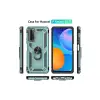 Huawei P Smart 2021 Kılıf Sofya Yüzüklü Silikon Kapak - Yeşil