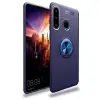 Huawei Y6p Kılıf Range Yüzüklü Silikon - Mavi