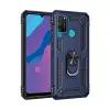 Huawei Y6p Kılıf Sofya Yüzüklü Silikon Kapak - Lacivert