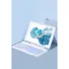 İpad 5 Air 9.7 Kılıf Kc01 Smart Klavyeli Tablet Kılıfı - Mavi