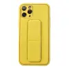 İphone 11 Pro Kılıf Coco Deri Standlı Kapak - Sarı