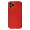 İphone 11 Pro Max Kılıf Coco Deri Silikon Kapak - Kırmızı