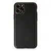 İphone 11 Pro Max Kılıf Coco Deri Silikon Kapak - Siyah