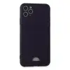 İphone 11 Pro Max Kılıf Kelvin Kartvizitli Silikon - Derin Mor