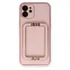 İphone 12 Kılıf Coco Elit Kapak - Pembe