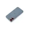 İphone 12 Metal Kamera Lens Koruma Cam - Kırmızı