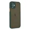 İphone 12 Mini Kılıf Montreal Silikon Kapak - Yeşil