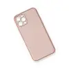 İphone 12 Pro Kılıf Coco Deri Silikon Kapak - Pembe
