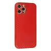 İphone 12 Pro Kılıf Coco Karbon Silikon - Kırmızı