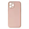 İphone 12 Pro Max Kılıf Coco Deri Silikon Kapak - Pembe