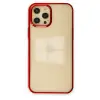 İphone 12 Pro Max Kılıf Element Silikon - Kırmızı