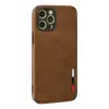 İphone 12 Pro Max Kılıf Loop Deri Silikon - Kahverengi