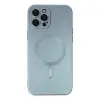 İphone 12 Pro Max Kılıf Moshi Lens Magneticsafe Silikon - Sierra Blue