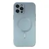 İphone 12 Pro Max Kılıf Moshi Lens Magneticsafe Silikon - Sierra Blue