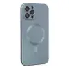 İphone 12 Pro Max Kılıf Moshi Lens Magneticsafe Silikon - Sierra Blue