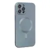 İphone 12 Pro Max Kılıf Moshi Lens Magneticsafe Silikon - Sierra Blue