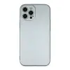 İphone 12 Pro Max Kılıf Nano İçi Kadife Silikon - Sky Blue