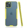 İphone 12 Pro Max Kılıf Platin Silikon - Sarı