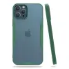 İphone 12 Pro Max Kılıf Platin Silikon - Yeşil