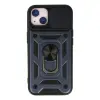 İphone 13 Kılıf Pars Lens Yüzüklü Silikon - Lacivert