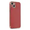 İphone 13 Kılıf Volet Silikon - Kırmızı