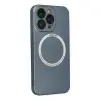 İphone 13 Pro Kılıf Jack Magneticsafe Lens Silikon - Sierra Blue