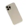 İphone 13 Pro Kılıf Nano İçi Kadife Silikon - Bej
