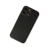 İphone 13 Pro Max Kılıf Coco Deri Silikon Kapak - Siyah