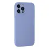 İphone 13 Pro Max Kılıf Nano İçi Kadife Silikon - Lila
