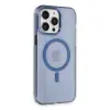 İphone 13 Pro Max Kılıf Tron Şeffaf Magsafe Kapak - Mavi