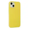 İphone 14 Kılıf Nano İçi Kadife Silikon - Sarı