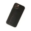 İphone 14 Plus Kılıf Coco Deri Standlı Kapak - Siyah
