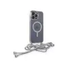 İphone 14 Pro Kılıf Divo Lazer Askılı Magsafe Kapak - Gümüş