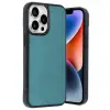 İphone 14 Pro Max Kılıf Aras Deri Kapak - Açık Yeşil