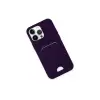 İphone 14 Pro Max Kılıf Kelvin Kartvizitli Silikon - Derin Mor
