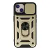 İphone 15 Kılıf Pars Lens Yüzüklü Silikon - Gold