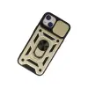 İphone 15 Kılıf Pars Lens Yüzüklü Silikon - Gold