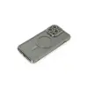 İphone 15 Pro Kılıf Joke Simli Magneticsafe Kılıf - Gri